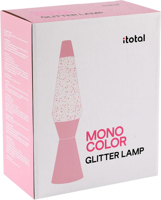 Itotal - Spaceship Glitter Lamp - Pastel Pink - 40 Cm