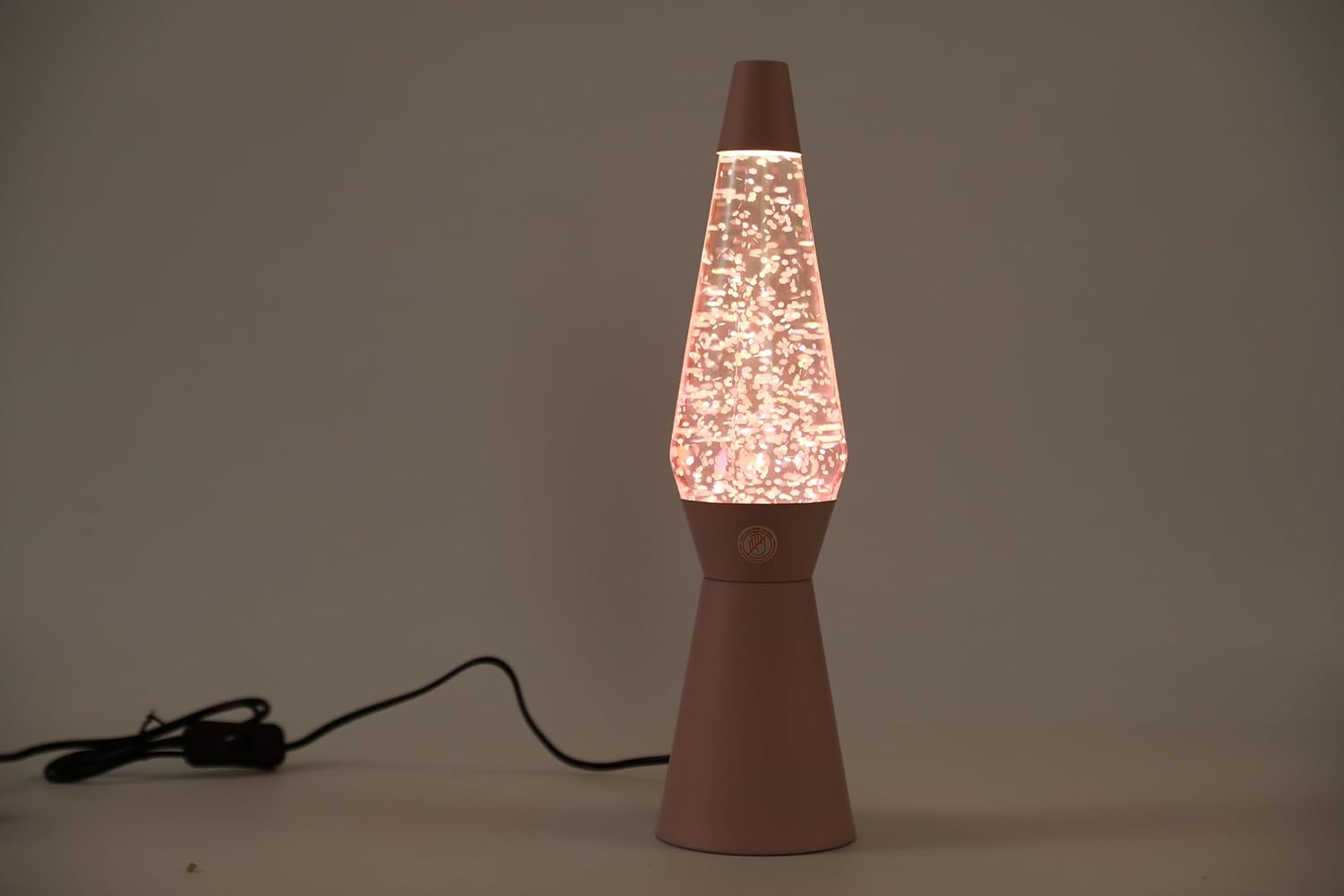 Itotal - Spaceship Glitter Lamp - Pastel Pink - 40 Cm