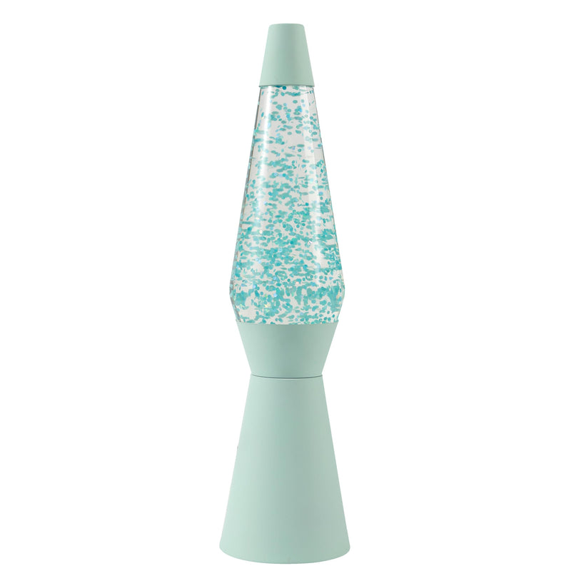 Itotal - Spaceship Glitter Lamp - Pastel Green - 11X11X40 Cm
