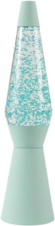 Itotal - Spaceship Glitter Lamp - Pastel Green - 11X11X40 Cm