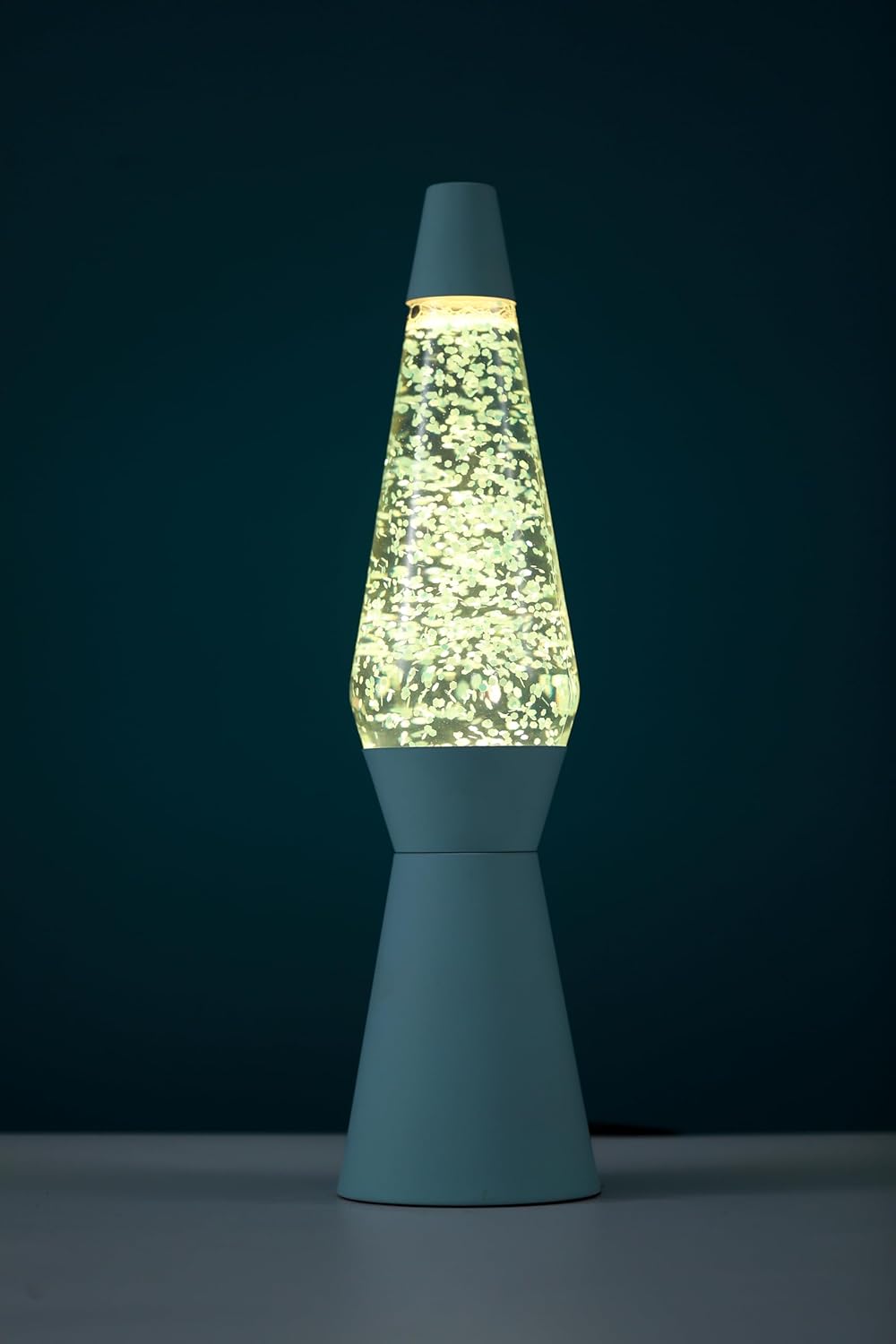 Itotal - Spaceship Glitter Lamp - Pastel Green - 11X11X40 Cm
