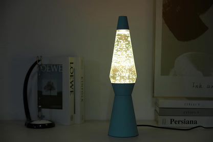 Itotal - Spaceship Glitter Lamp - Pastel Green - 11X11X40 Cm