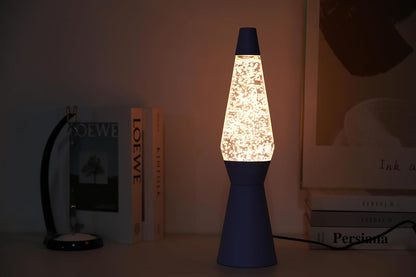 Itotal - Spaceship Glitter Lamp - Pastel Purple - 40 Cm