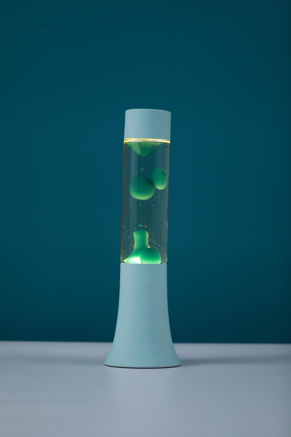 Itotal - Flared Lava Lamp - Pastel Green - 37 Cm