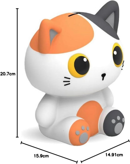 ITOTAL Large Red and White Cat Money Box