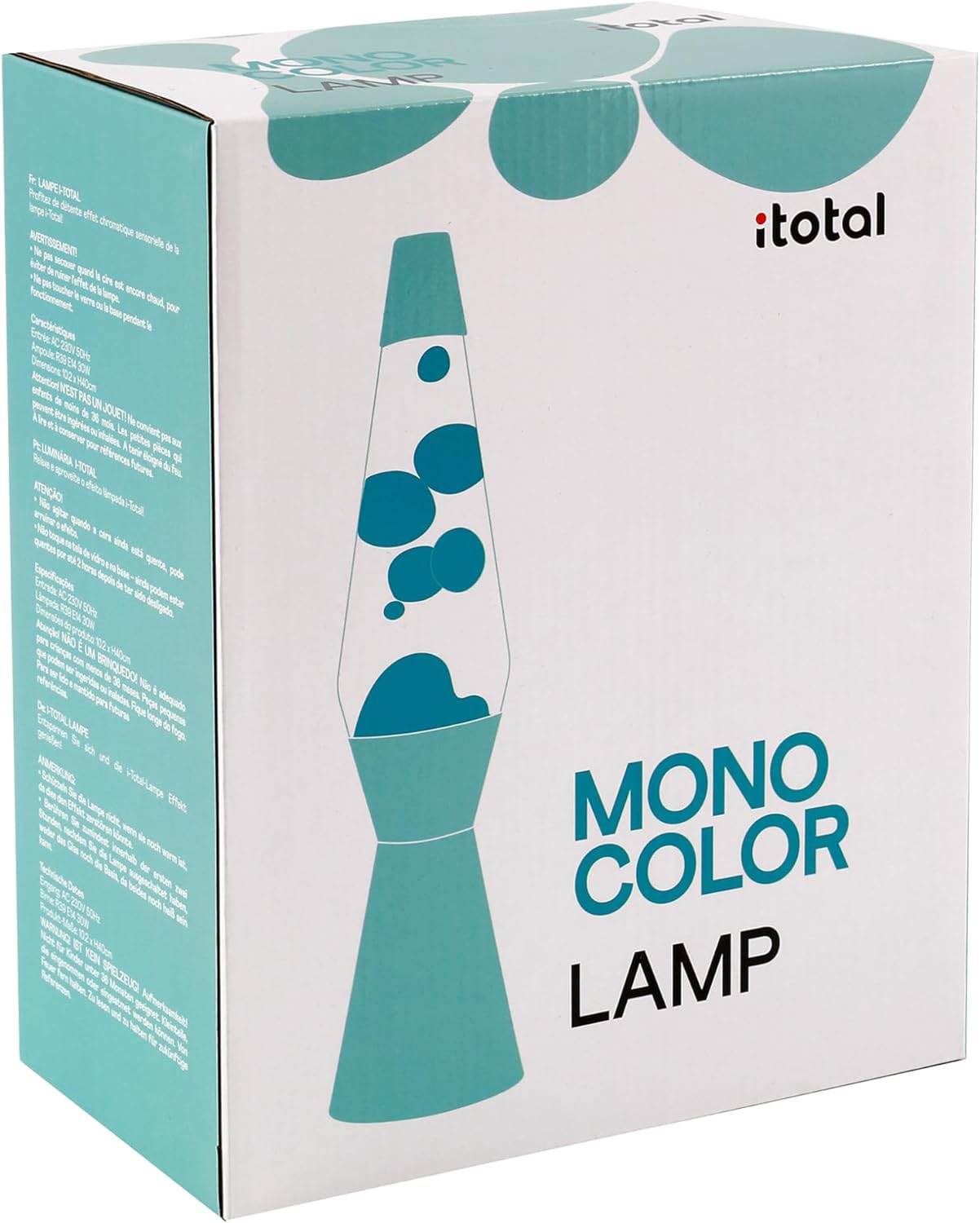 Itotal - Spaceship Lava Lamp - Pastel Green - 40 Cm