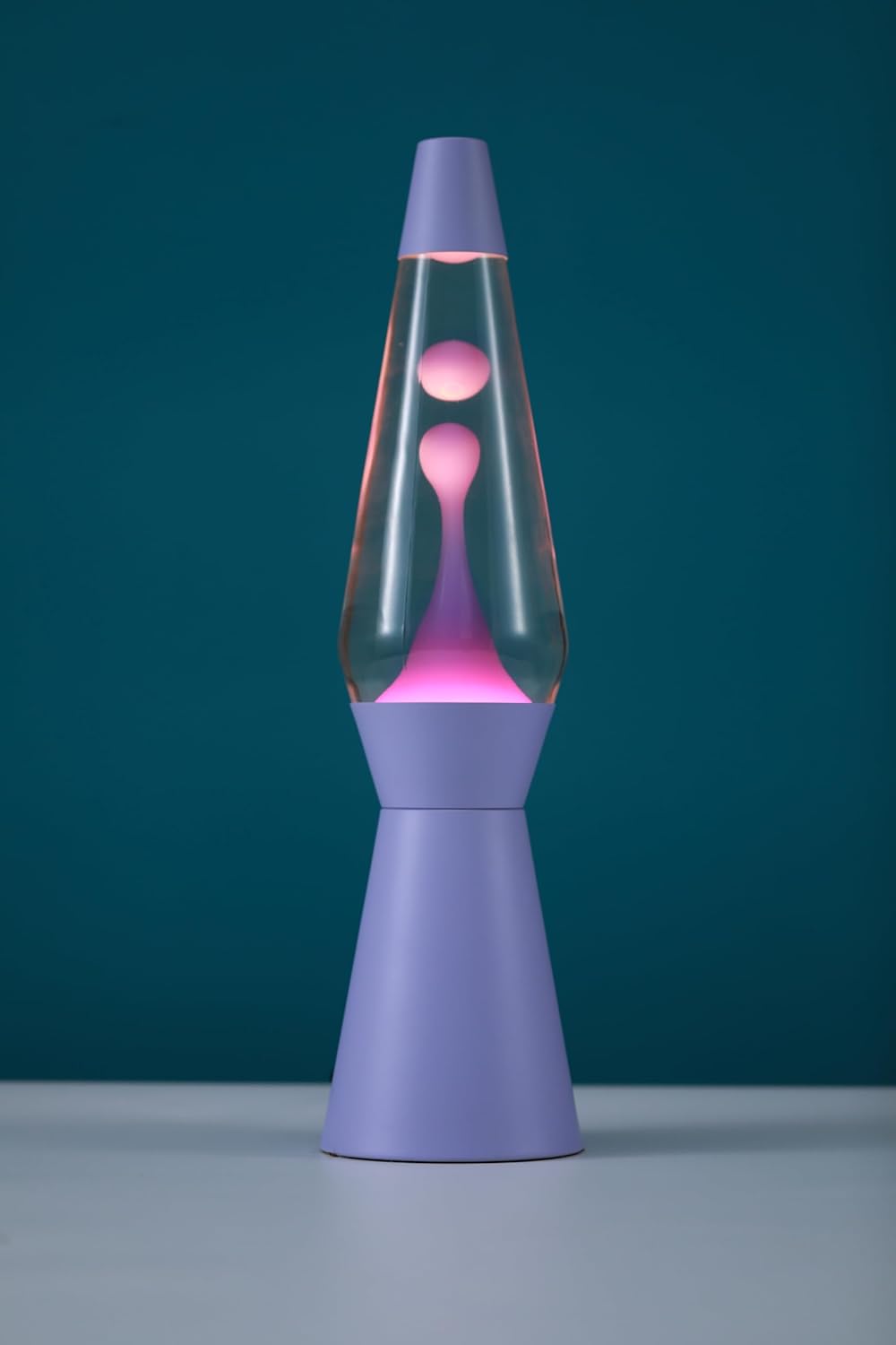 Itotal - Spaceship Lava Lamp - Pastel Purple - 40 Cm