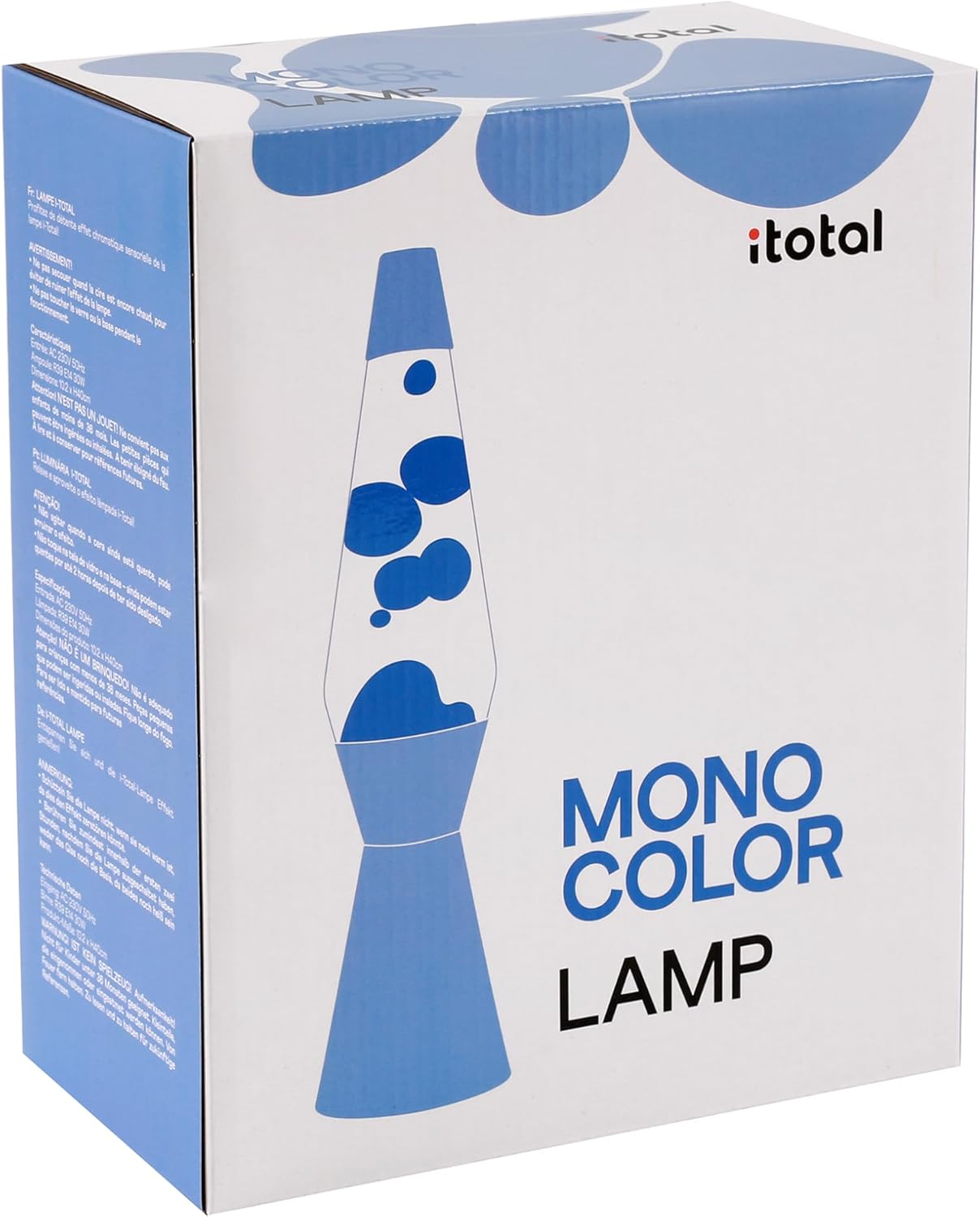 Itotal - Spaceship Lava Lamp - Pastel Purple - 40 Cm