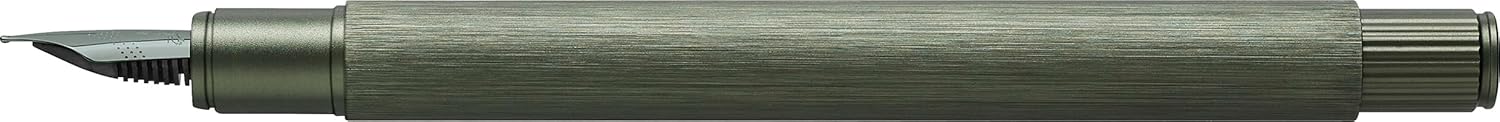 Faber-Castell Neo Slim Auminium F Fountain Pen - Olive Green