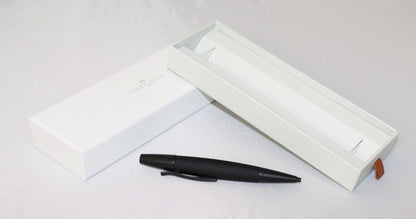 Faber-Castell e-motion 148222 Fountain Pen Wood/Chrome/EF Nib with Gift Packaging/Barrel Colour Black/Silver