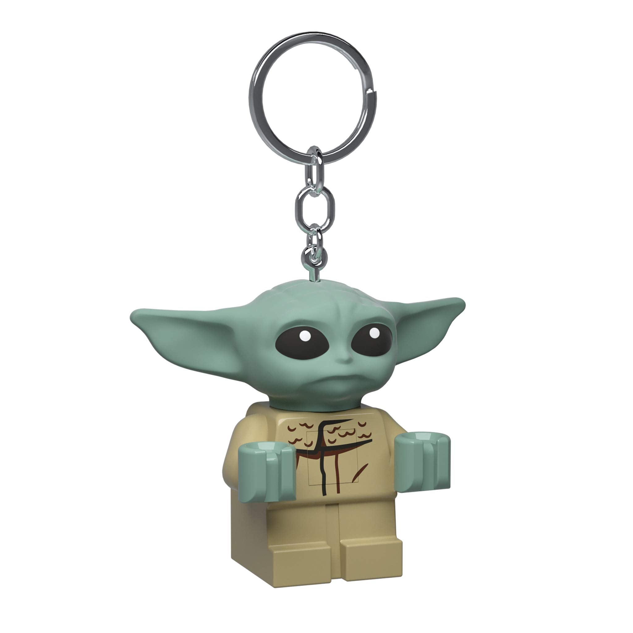 LEGO Star Wars The Mandalorian - Large 2 Inch Tall Figure Key Light - Grogu (KE179AH), Green, Large - 2 inches tall