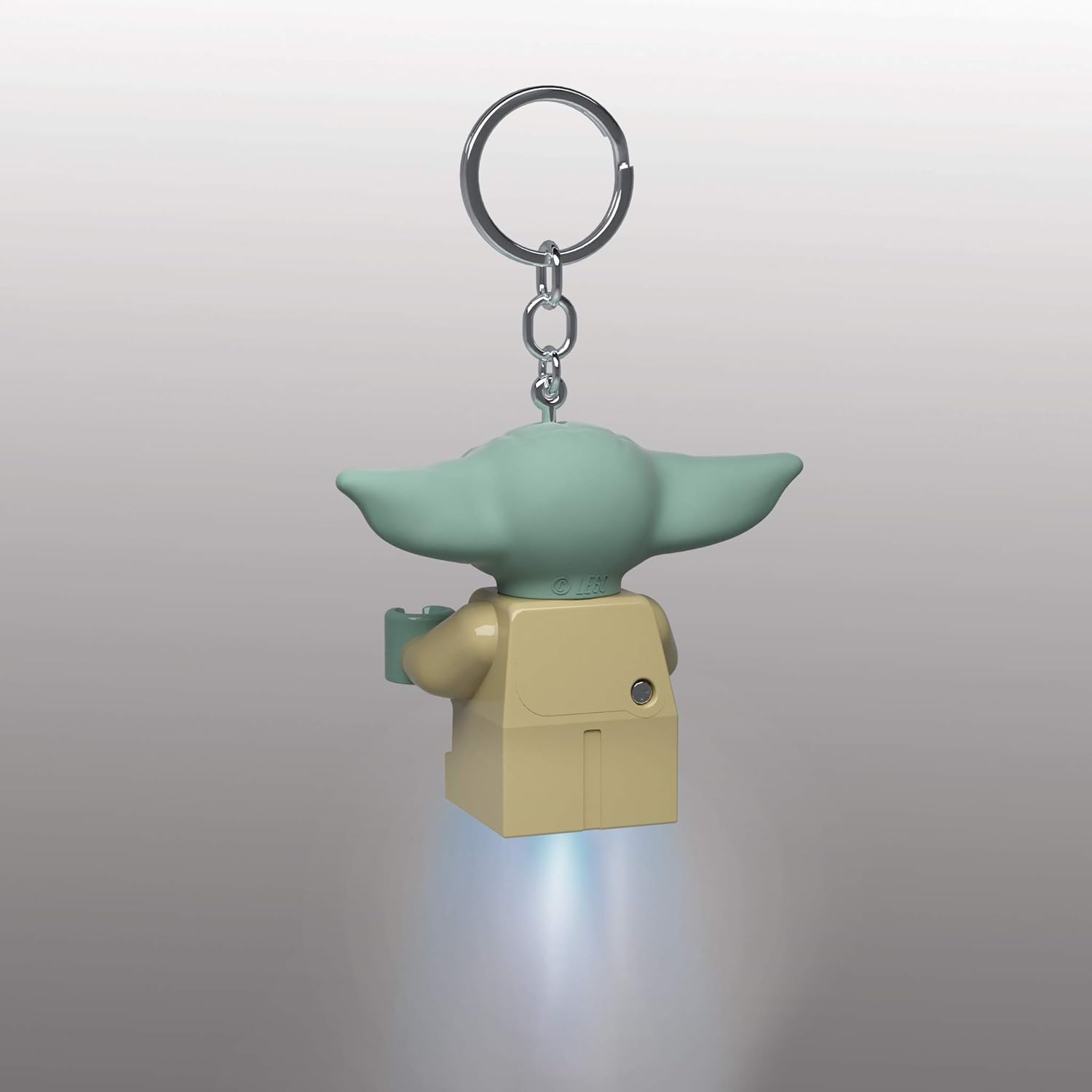 LEGO Star Wars The Mandalorian - Large 2 Inch Tall Figure Key Light - Grogu (KE179AH), Green, Large - 2 inches tall