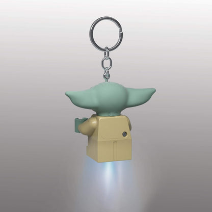 LEGO Star Wars The Mandalorian - Large 2 Inch Tall Figure Key Light - Grogu (KE179AH), Green, Large - 2 inches tall