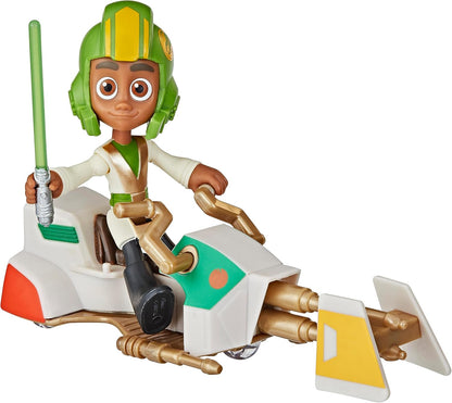 Star Wars Kai Brightstar Figure & Speeder Bike, 4"-Scale Action Figures & Vehicles, Toys for Kids