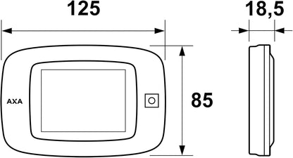 Axa Deurspion Digitaal Lcd - Deur Dikte 38-110Mm - + 14Mm