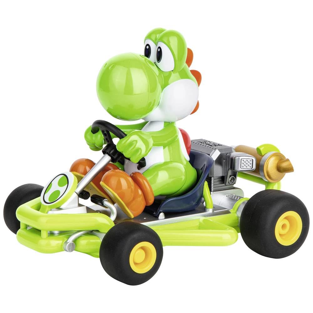 Carrera RC 370200988P Mario Kart Pipe Kart, op afstand bestuurbare auto, 2,4 GHz, officieel gelicentieerd, authentiek design, voor Nintendo-fans, Yoshi