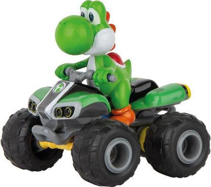 Carrera RC Mario Kart 370400021 RC Mario Kart, Yoshi - Quad With Precise 2.4GHz Control,1:40 Scale, Up To 5 Kmh, 8cm In Length, Ready-To-Run, Suitable For Ages 6 Years+