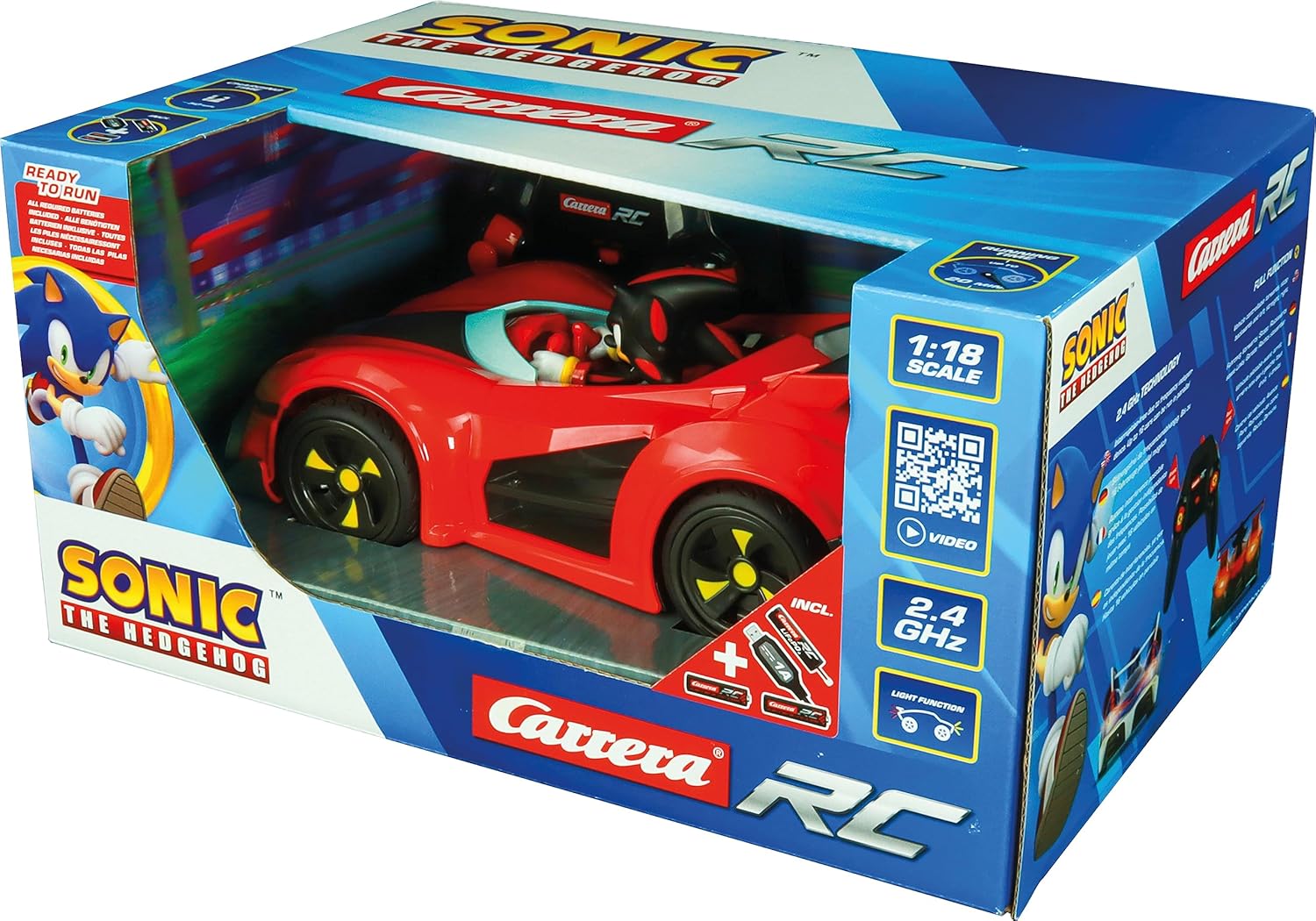Carrera - 370201064-2.4GHz Team Sonic Racing - Shadow (Version Performance
