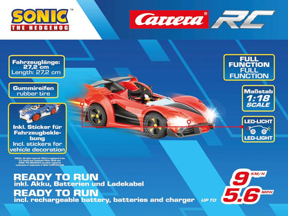 Carrera - 370201064-2.4GHz Team Sonic Racing - Shadow (Version Performance