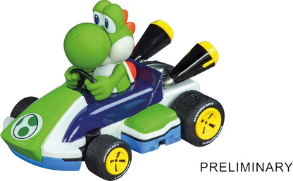 Carrera 370320002 Mario Kart Race Kart RC-voertuig, raceauto, 2,4 GHz, Yoshi, officieel gelicentieerd, authentiek design, voor Nintendo-fans, op afstand bestuurbare auto