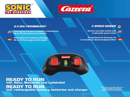 Carrera RC Sonic The Hedgehog - Team Sonic Racing Tabletop Racing Set - With Mini RC Sonic & Tails