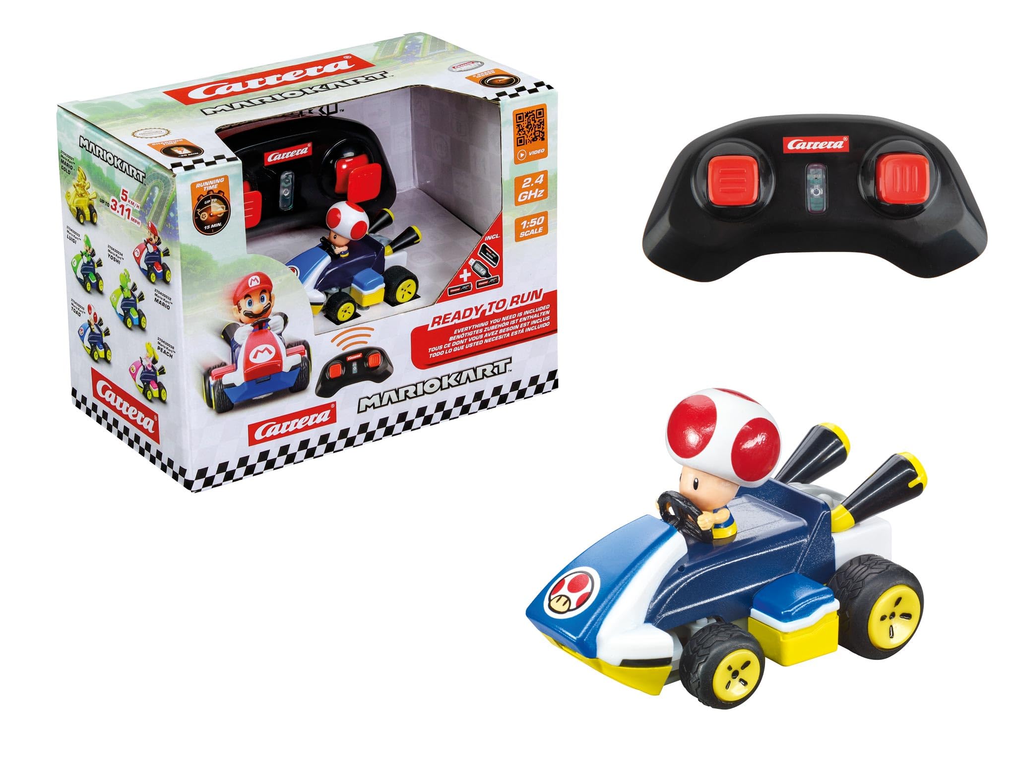 2,4GHz Mario Kart(TM) Mini RC, Toad (Paperbox