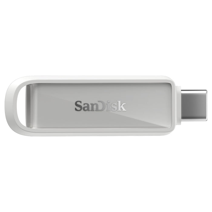 SanDisk Phone Drive for USB Type-C devices 128GB (for smartphones, tablets, and computers, speeds up to 150MB/s, autobackup, data recovery) Arctic White
