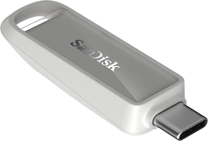 SanDisk Phone Drive for USB Type-C devices 128GB (for smartphones, tablets, and computers, speeds up to 150MB/s, autobackup, data recovery) Arctic White