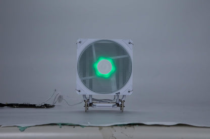 MSI MAG COREFROZR AA13 WHITE CPU Air Cooler - Direct Touch Four 6mm copper heatpipes, ARGB, CycloBlade 7, Pre-Applied Thermal Paste, Rifle Bearing Fans.