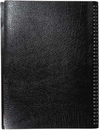 Collins - Leadership - 2026 12 Month Calendar Year Planner, Day-To-Page with 1/4 Hourly 4 Person Appointments Diary, A4 - Black (CP6742.99-26