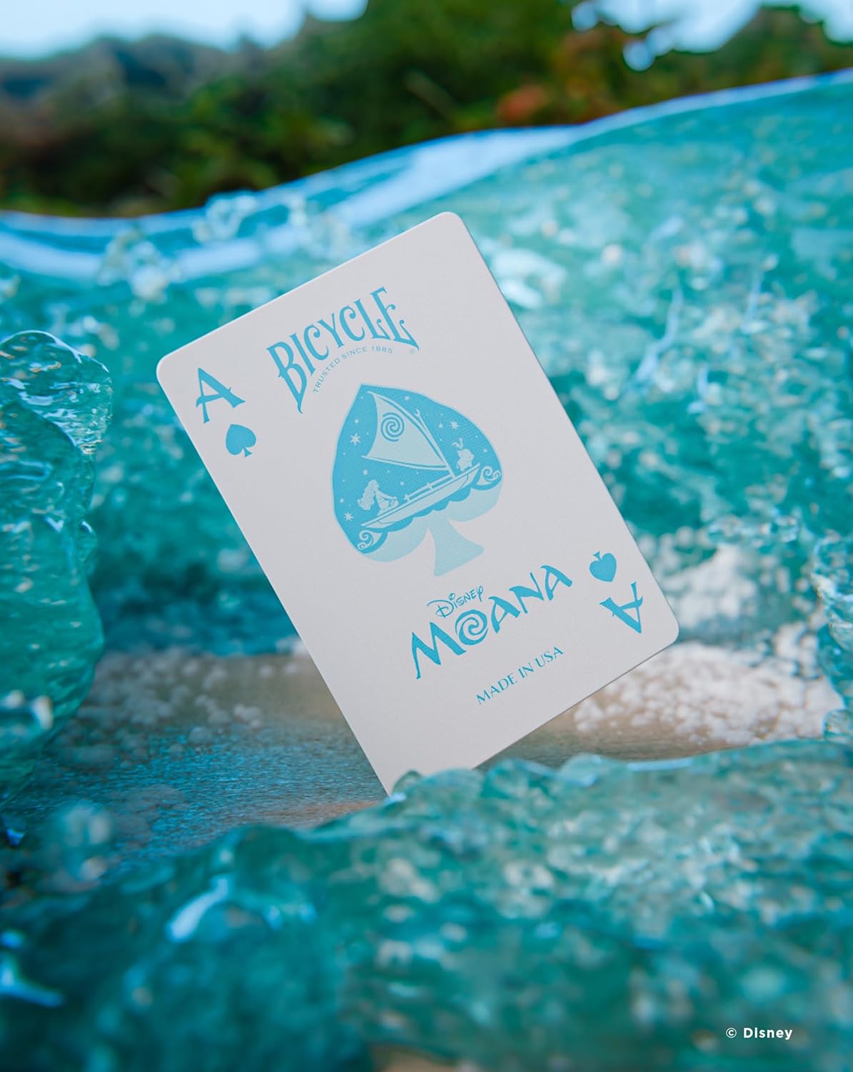 Bicycle Disney Moana Inspired Playing Cards, 1 Deck, Blue