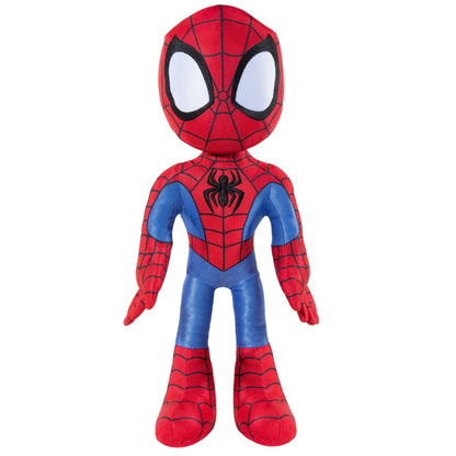 Spidey and his Amazing Friends Marvels My Friend Spidey 16” Plush with Sounds-Toys for Kids Ages 3 and Up-Featuring Your Friendly Neighborhood Spider-Man, Red