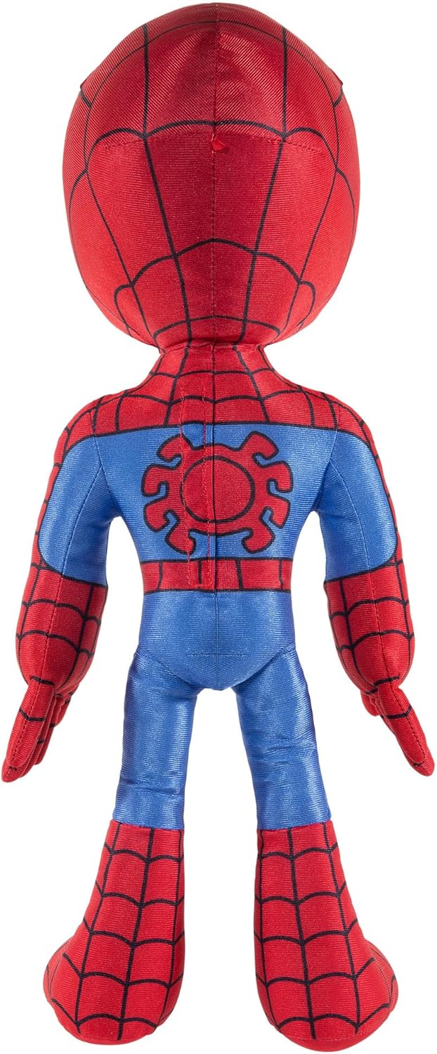 Spidey and his Amazing Friends Marvels My Friend Spidey 16” Plush with Sounds-Toys for Kids Ages 3 and Up-Featuring Your Friendly Neighborhood Spider-Man, Red