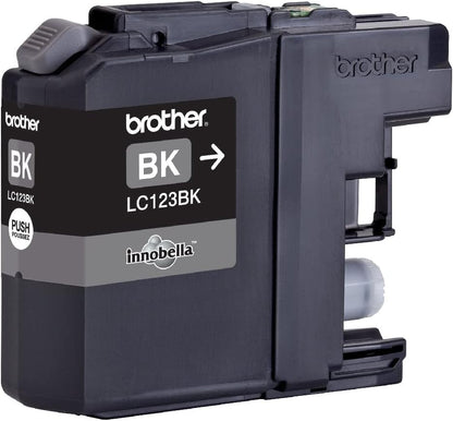Brother LC-123BK Inkjet Cartridge, Black, Single Pack, Standard Yield, Includes 1 x Inkjet Cartridge, Brother Genuine Supplies