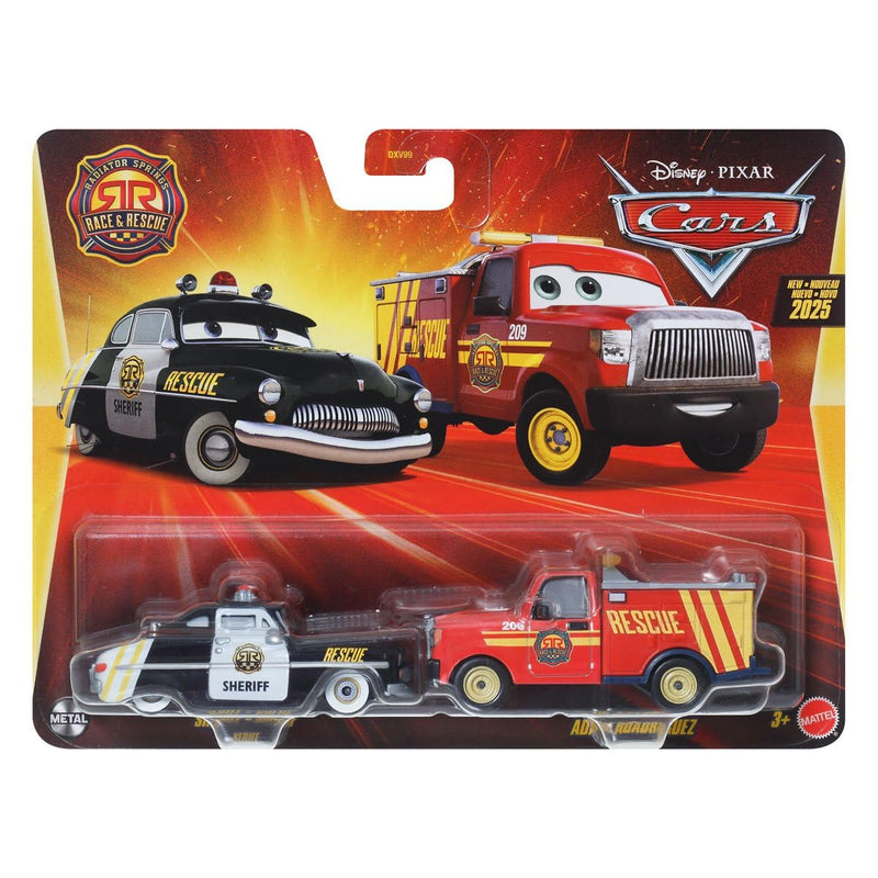 Disney Cars - 2-Pack Sheriff & Adam Roadriguez