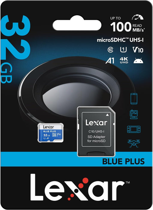 Lexar 32 GB Micro SDHC UHS-I BLUE PLUS Card