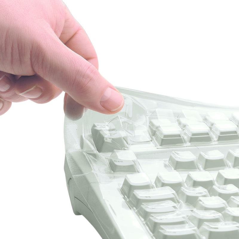 CHERRY WetEx, Flexible Keyboard Protection Film for CHERRY G84-4400/-4420, ANSI-Layout, Reliable Protection against Soiling from Liquids, Dust, Debris