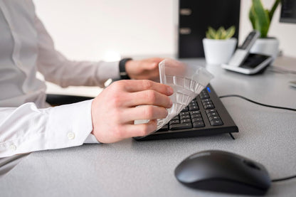 CHERRY WetEx, Flexible Keyboard Protection Film for CHERRY G84-4400/-4420, ANSI-Layout, Reliable Protection against Soiling from Liquids, Dust, Debris