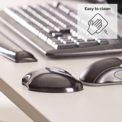 Fellowes Wrist Rest - Crystals Gel Wrist Rest with Non Slip Rubber Base - Ergonomic Mouse Mat Wrist Support, Keyboard Wrist Rest for Computer, Laptop, Home Office Use