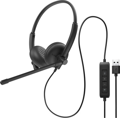 Dell Wired Headset Wh125 - Headset - On-Ear - Wired - Usb-A - Black