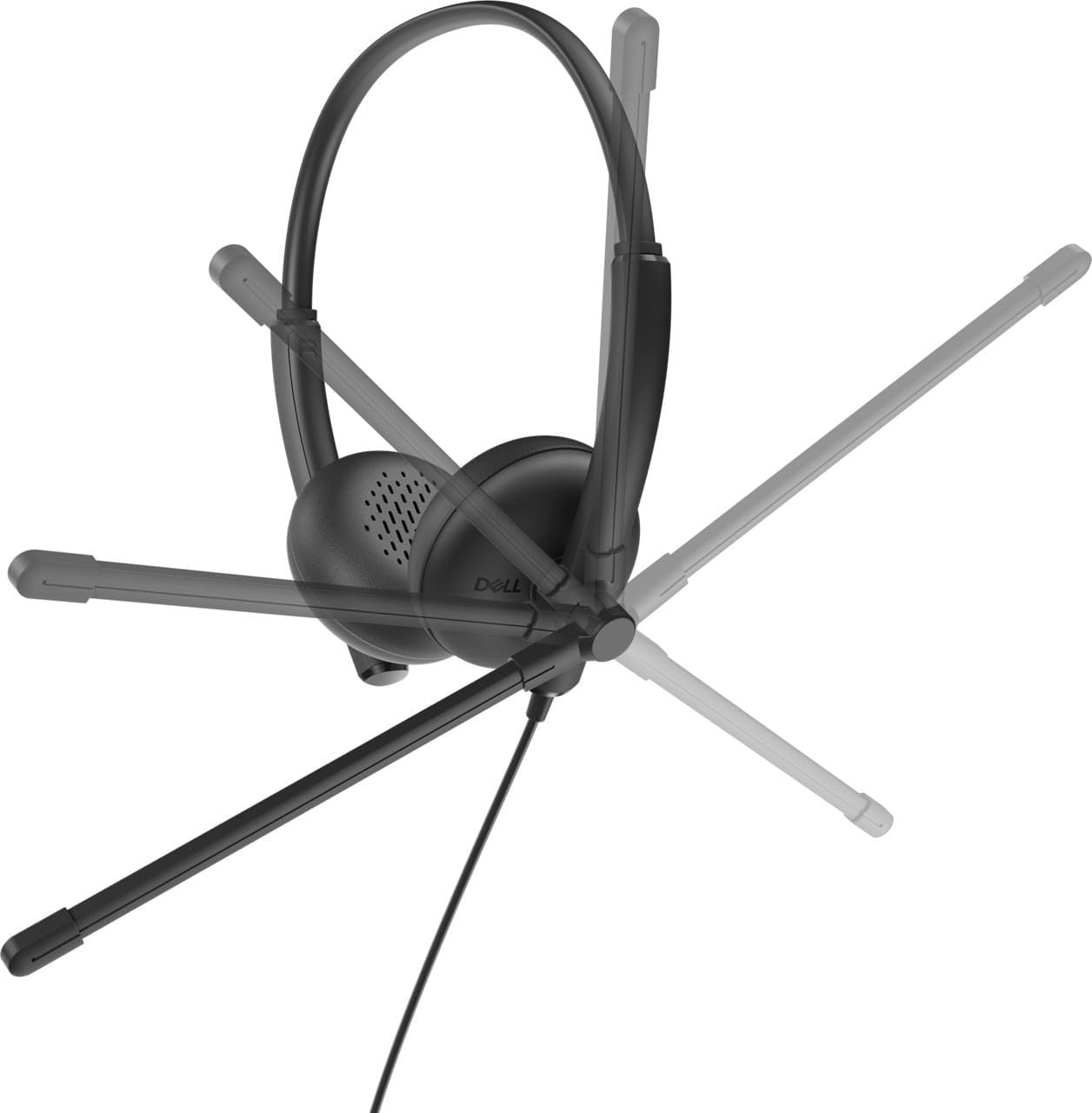 Dell Wired Headset Wh125 - Headset - On-Ear - Wired - Usb-A - Black