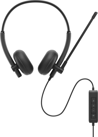 Dell Wired Headset Wh125 - Headset - On-Ear - Wired - Usb-A - Black