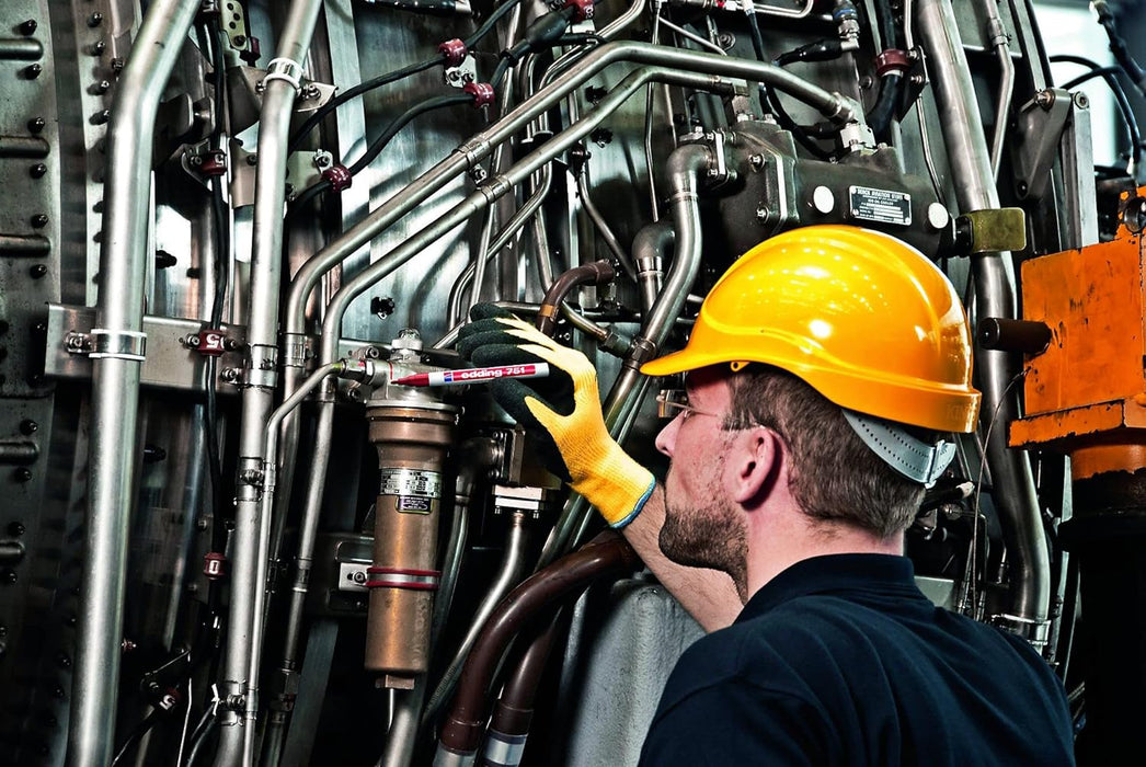 edding 751 paint marker - black - 10 pens - round tip 1-2 mm - paint marker for marking and labelling metal, glass, rocks or plastic - heat-resistant, permanent, smudge-proof and waterproof