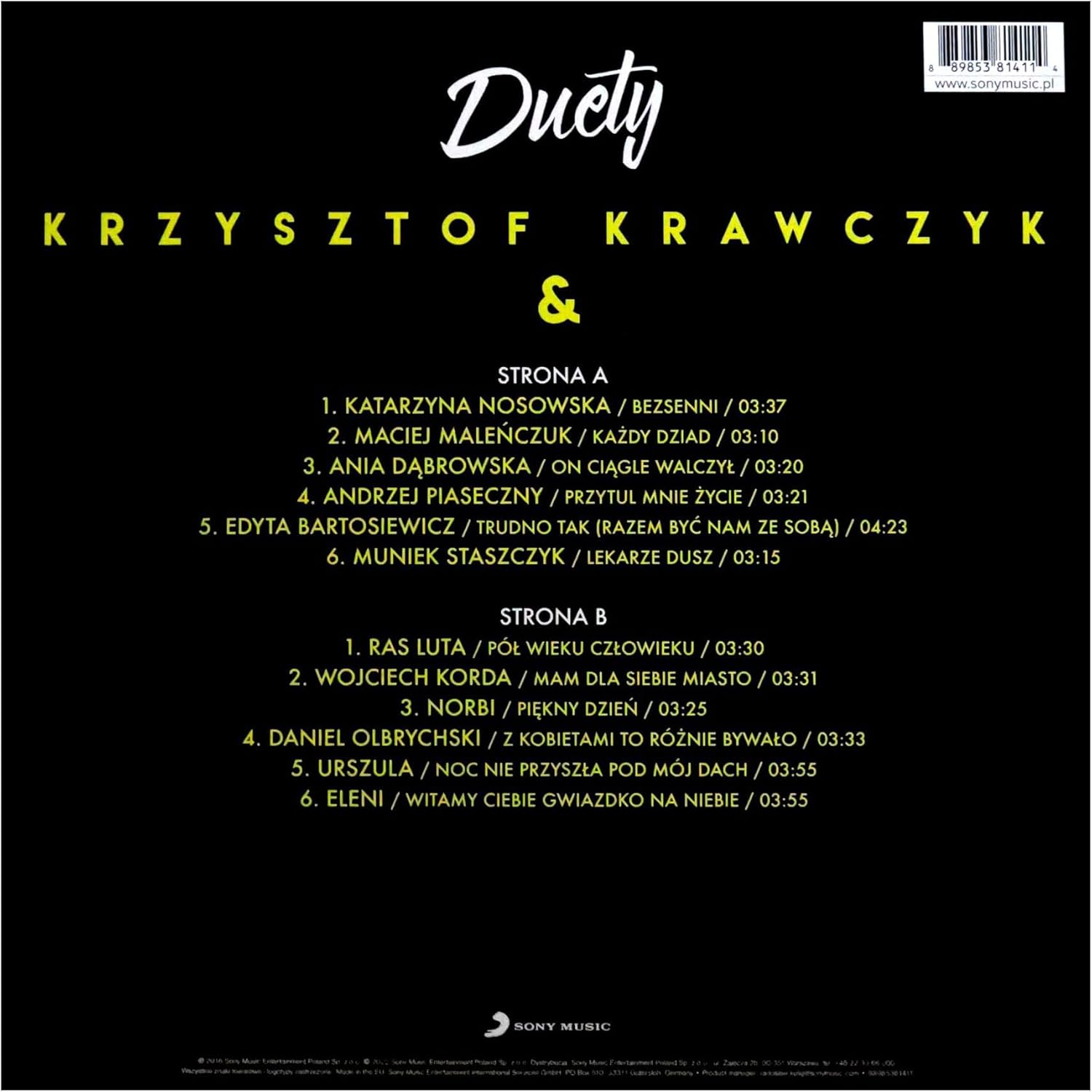 Krzysztof Krawczyk: Duety