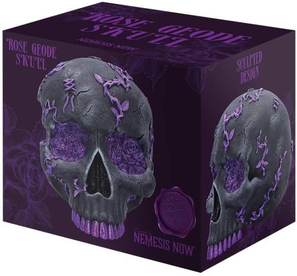 Nemesis Now Rose Geode Skull