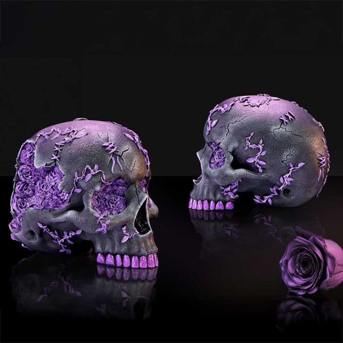 Nemesis Now Rose Geode Skull