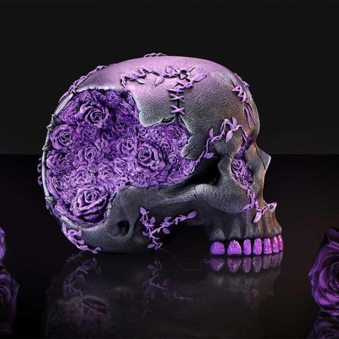 Nemesis Now Rose Geode Skull