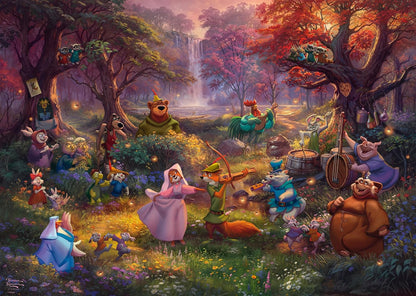 Schmidt | Thomas Kinkade: Disney Robin Hood | 1000 Piece Jigsaw Puzzle | Ages 14+ | 1+ Players
