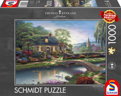 Schmidt | Thomas Kinkade: Stoney Creek Cottage | 1000 Piece Jigsaw Puzzle | Ages 14+ | 1+ Players