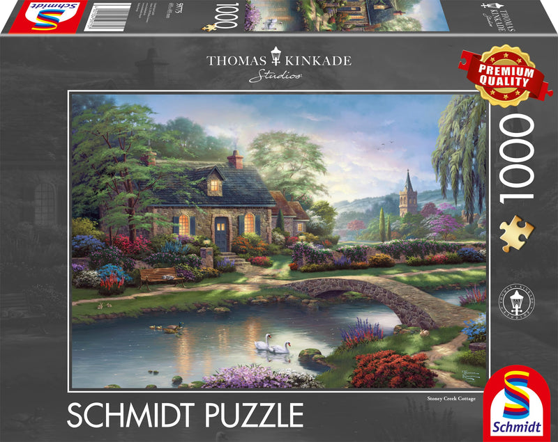 Schmidt | Thomas Kinkade: Stoney Creek Cottage | 1000 Piece Jigsaw Puzzle | Ages 14+ | 1+ Players